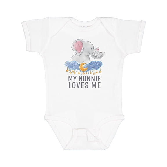 Inktastic My Nonnie Loves Me Boys or Girls Baby Bodysuit
