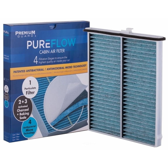 PUREFLOW PC4103X Cabin Air Filter | Fits 2014-2025 Mazda CX-5 2.5L; 2014-2018 3 2.0L, 3 Sport 2.0L, 2.5L; 2014-2021 6 2.5L; 2014-2019 3 2.5L; 2013-2019 CX-5 2.0L