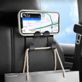 thumbnail image 4 of piezas de ganchos para respaldo de asiento de coche neutrales, gancho multifuncional para asiento delantero de coche, respaldo de fila, soporte para teléfono, gancho para coche, 4 of 5