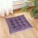 thumbnail image 4 of Funda de almohada de pana de color liso con encaje para silla. Cojín de asiento multicolor. Personalizable para sillas. Cojín de fibra de poliéster., 4 of 6