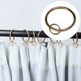 thumbnail image 1 of 1.3" Rings for Curtain Rods with Eyelet, Plating Finish, Pack of 20, Gold Tone, 1 of 7