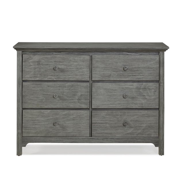 Ti Amo 6 Drawer Double Dresser, Farmhouse Grey - Walmart.com