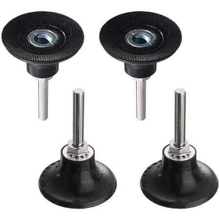 

4Pcs Polishing Backing Pads 50mm Disc Pad Sanding Sanding Disc Holder Polishing Mandrel with 1/4 Shank Locking Round Disc Holders Quick Change for Rotary Tool