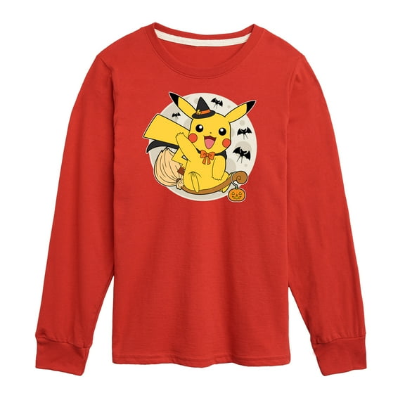 Pokémon - Pikachu Moon Witch - Youth Long Sleeve Graphic T-Shirt