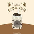 thumbnail image 6 of Happy & Polly 26" Boba Tea Cat Tree, Brown, 6 of 10