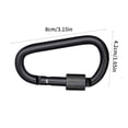 thumbnail image 5 of D Shaped Carabiner Hook Keychain Climbing Equipment Backpack Buckle Carabiner, 5 of 9