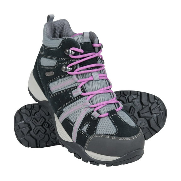Mountain Warehouse Womens Direction II Leather Waterproof Wide Walking Boots