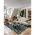 thumbnail image 3 of EORC Gray Hand-Woven Wool Contemporary Natural Wool Flat Area Rug, 3 of 10