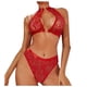 thumbnail image 1 of Gibobby Lenceria mujer sexy Liguero con Medias y Tanga Lingerie Set de Dormir Mujer Lenceria Mujer Talla Grande Mujer Sexy Bralette y Tanga Pijamas en Pareja(Rojo, XXG), 1 of 5