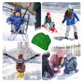 thumbnail image 7 of Rateoe Green Glitter Kids Beanie Warm Knit Beanie Hats Boys Girls Winter Hat Soft Slouchy Hats for Kids, 7 of 7