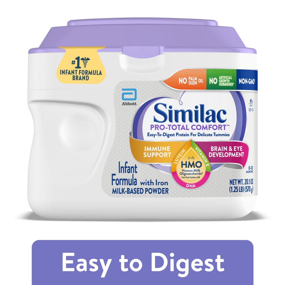 Similac ProTotal Comfort™* Infant Formula with Iron, 20.1oz Tub