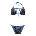 thumbnail image 6 of Ladies' Sexy Leopard Print Bikini Tie Split Swimsuit For Women, 6 of 6