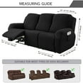 TOPCHANCES Stretch Recliner Sofa Covers, Jacquard Fabric Armhair