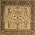 thumbnail image 1 of Ahgly Company Indoor Square Oriental Brown Industrial Area Rugs, 5' Square, 1 of 4