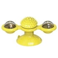 thumbnail image 2 of SugarBloom Interactive Windmill Cat Toy with Catnip & LED Light Ball - Fun Exercise Kick Ball Toy for Indoor Cats, Colorful Motion Teaser,Yellow, 2 of 9
