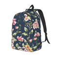 thumbnail image 2 of Balery Vintage Floral Vintage Canvas Backpack for Men and Women - Large Capacity, Durable Travel Laptop Bag for School, Work, Hiking, and Outdoor Activities, 2 of 7