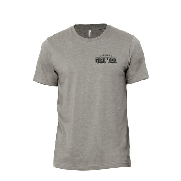 Original Girl Dad Men's Modern Fit Fun Casual T-Shirt Printed Graphic Tee Military Grey Small