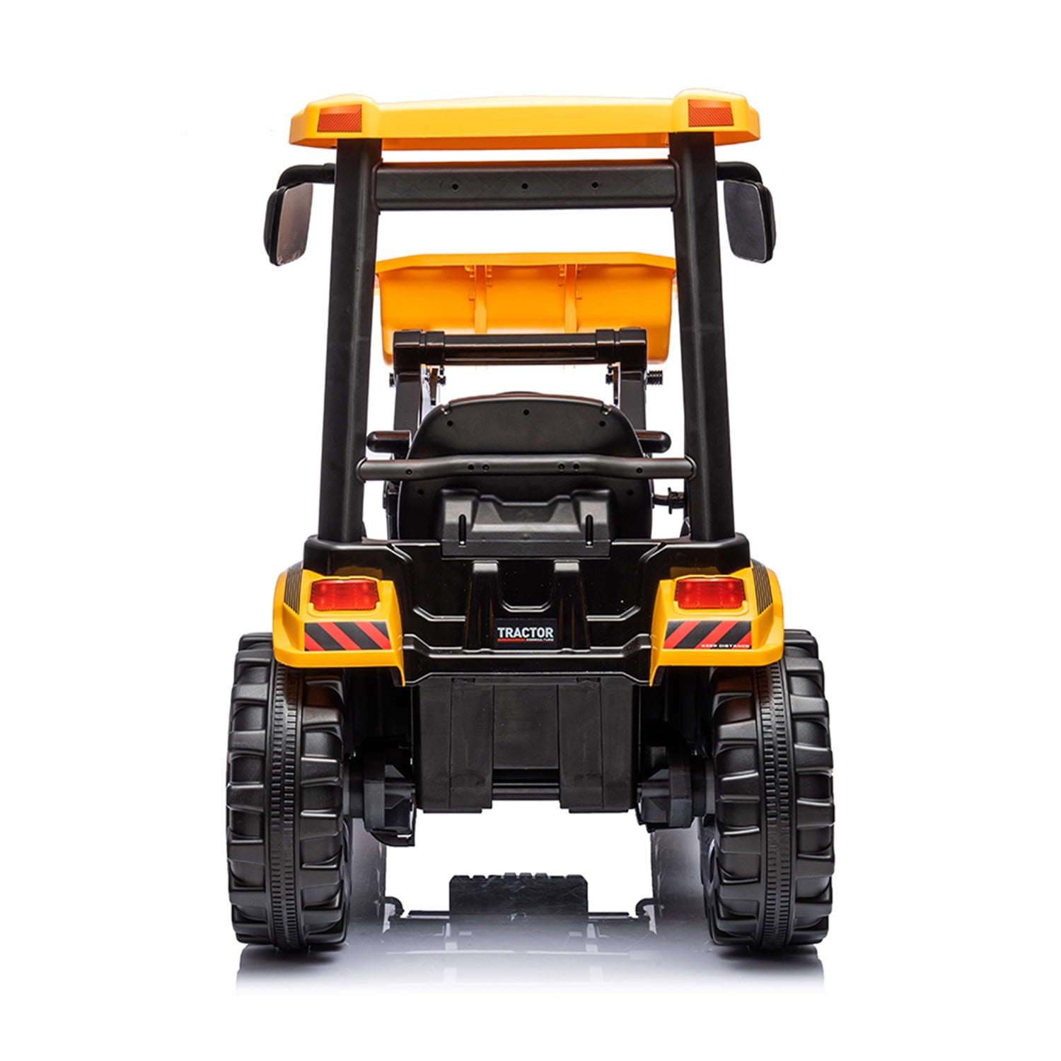 CIPACHO 24 V Powered Ride Ons Tractor, Electric Construction Vehicles for Kids with 3-Gear-Shift Ground Loader and Backhoe Digger, Kids' Car Toys, Yellow CIPACHO 24 V Powered Ride Ons Tractor, Electric Construction Vehicles for Kids with 3-Gear-Shift Ground Loader and Backhoe Digger, Kids' Car Toys, Yellow