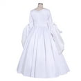 thumbnail image 5 of Women's Tudor Queen Anne Boleyn White Wedding Dress Versailles Gothic Ball Gown Drama Performance Dress, 5 of 6