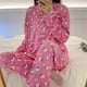 thumbnail image 2 of Sanrio-ropa de casa de Hello Kitty para mujer, cárdigan de manga larga Cinnamoroll melody, Tops Y2k, pantalones de pierna ancha, pijamas femeninos, traje informal, 2 of 4