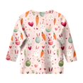 thumbnail image 5 of Easter Children's Seve Quarter Sleeve Printed T Shirt Top Comfortable Casual Shirt 4-5 Years Toddler Girl Easter Outfit 4-5 Years, 5 of 5