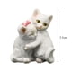 thumbnail image 5 of Adorno de Gato Del Día de San Valentín, Escultura de Gato de Pareja de Resina, Adorno de Gato de Pareja para Cumpleaños, Dormitorio,, 5 of 5
