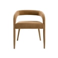 thumbnail image 2 of Modrest Mundra Modern Tan Fabric Dining Chair, 2 of 8