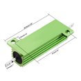 thumbnail image 3 of 50W 12 Ohm Aluminium Housing Chassis Mount Wirewound Power Resistor Green 2pcs, 3 of 4