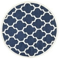 thumbnail image 3 of Safavieh Amherst Roderick Geometric Area Rug, Navy/Beige, 7' x 7' Round, 3 of 11