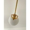 thumbnail image 6 of 12 Light Small Globe Mid Century Brass Sputnik chandelier light Fixture, 6 of 8