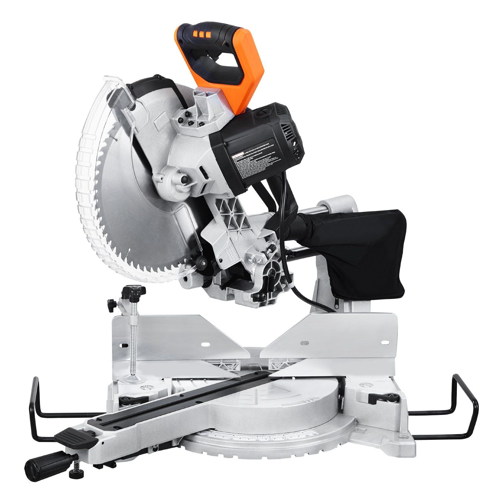 15 Amp Corded Sliding Compound Miter Saw, 12-Inch Blade, Double Bevel, 60-Tooth for Professional Use