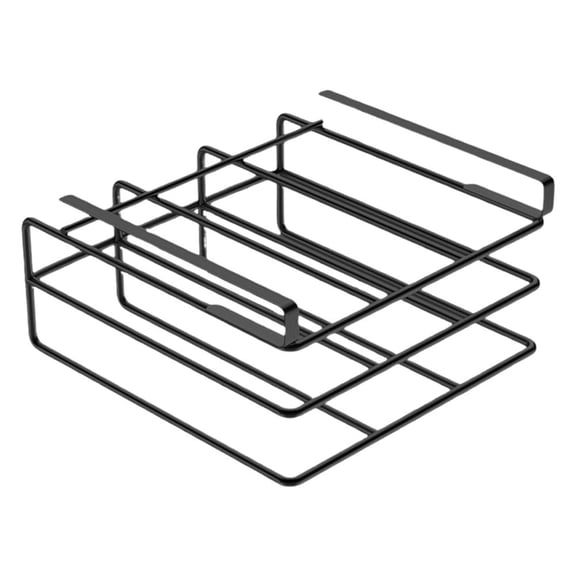 Heavy-Duty Metal Under-Shelf Cutting Board Rack for Kitchen Storage, Easy to Install Without Drilling, Holds Cutting Boards and Pot Lids