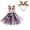 Wine, variant on uublik Christmas Dresses for Girls Wine Mesh Dress with Hairband Girls Tulle Sleeveless Tutu Dress Princess Birthday Party Clothes Size 2T-10