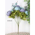 thumbnail image 3 of Artificial Flower Peony Bouquet Home Decor Fake Dried Flowers Bouquet Imitation Flower Decor Wedding Decor, 3 of 6