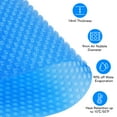 thumbnail image 3 of Solar Pool Cover , 14mil Rectangle Solar Blanket for Inground Pool and Above-Ground Swimming Pool, Blue, 3 of 6