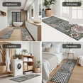 thumbnail image 5 of Pioneer Flower Floral Print Pattern Kitchen Rugs Sets Of 3,Kitchen Runner Rugs Non Skid Washable,Decorative Kitchen Floor Mats for Kitchen,Sink,Laundry,17"x30"+ 17"x47" + 17"x59", 5 of 6