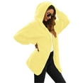 thumbnail image 3 of hotojiny Fleece Fuzzy Jacket for Women Hooded Soft Winter Warm Casual Coats Fluffy Long Sleeve Plush Outerwear, 3 of 6