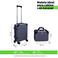 thumbnail image 2 of Juego Maleta 18 Pulgadas + Neceser De Viaje Jony Carry On Ligera, 2 of 5