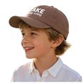 thumbnail image 3 of Ccpelsie Summer Hats for Boys Girls Adjustable Washed Vintage Embroidered Kids Baseball Caps(Coffee,3-8 Years), 3 of 5