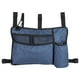 thumbnail image 1 of Bolsa para andador, resistente al agua, bolsa lateral para almacenamiento de silla de ruedas, organizador para andador, paquete de bolsillo, color azul, 1 of 10