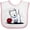White and Pink, variant on Inktastic Westie with Ball Boys or Girls Baby Bib