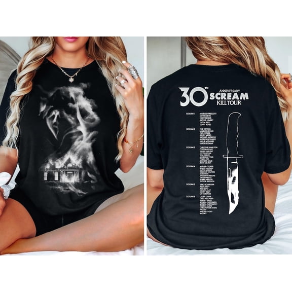 Scream 7 Kill Tour Shirt, Unisex 30th Anniversary Scream Kill Tour Viral T-Shirt