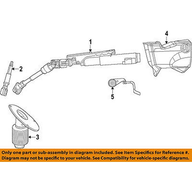 CHRYSLER OEM Steering ColumnExtension Shaft 4680592AC