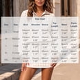 thumbnail image 3 of Women's 2 Piece Plaid Outfits Long Sleeve Collar V Neck Sweatshirt and Drawstring Mini Skirt Lounge Sets Casual Fall Winter Tracksuit Matching Set Khaki, 3 of 7