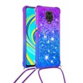 thumbnail image 2 of Funda para Xiaomi Redmi Note 9S/Redmi Note 9 PRO Brillantina Líquida Divertida Reluciente y con Cristales en Movimiento Cuerpo Cruzado con Cordón Ajustable, 2 of 5