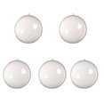 thumbnail image 2 of PENGXIANG Plastic Ornament Christmas Baubles Sphere Tree 5pcs Baubles Clear Fillable Decoration & Hangs, 2 of 4