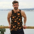 thumbnail image 6 of KLL Halloween With Pumpkins Print Men's Muscle Gym Workout Stringer Tank Tops Bodybuilding Fitness T-Shirts Tank Tops Men-4X-Large, 6 of 7