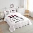 thumbnail image 3 of Feelyou Traffic Signal Light Queen Comforter Set, White Red Cartoon Bedding Sets, Teen Kid Child Bedding Comforter Set, Ultra Soft Home Decor, 3-Piece, 3 of 8