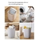 thumbnail image 3 of Cubo de basura portátil Bearachild 10L para baño Blanco, 3 of 6