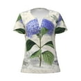 thumbnail image 3 of Naloa Vintage Flower Print T-Shirts Short Sleeve V Neck Tees for Women Fashion Tops Trendy Lightweight Soft Casual Summer Outfits Clothes, 3 of 5